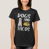犬とタコスのポーランド低地シープドッグメキシコのHoge Tシャツ (正面)