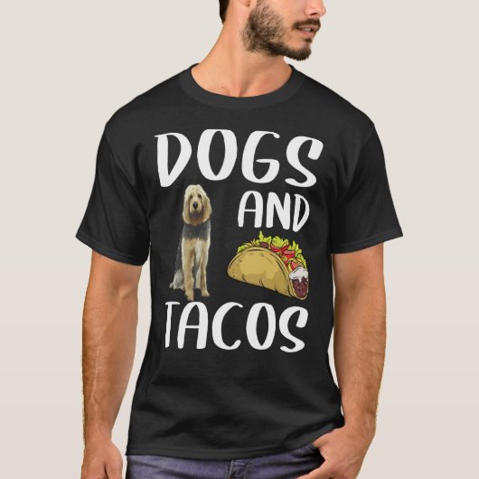犬とタコス オッターウンド メキシコ料理 Tシャツ (正面)