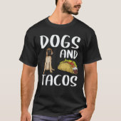 犬とタコス マスティフ メキシコ料理 Tシャツ (正面)