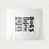 犬とダデス タペストリー (正面(横))