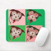 犬とドッグウッドの違い マウスパッド (マウス)