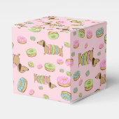 犬とドーナツ誕生日お願いボックスDachshunds フェイバーボックス (正面サイド)