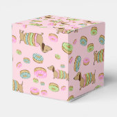 犬とドーナツ誕生日お願いボックスDachshunds フェイバーボックス (裏面サイド)