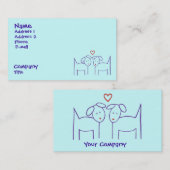 犬とハート 名刺 (正面/裏面)