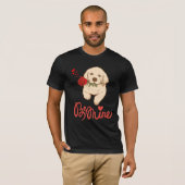 犬とバラ。私のものになる Tシャツ (正面フル)