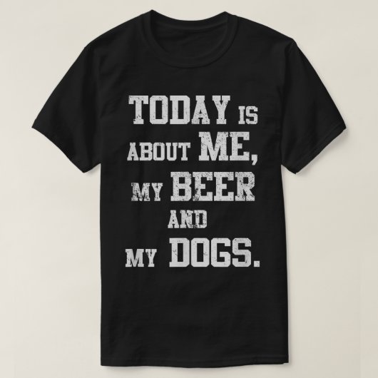 犬とビールの日 Tシャツ (デザイン正面)