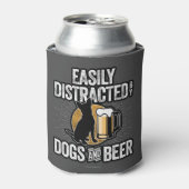 犬とビールクーラーに簡単に気を取られる 缶クーラー (缶正面)