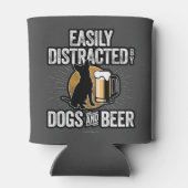 犬とビールクーラーに簡単に気を取られる 缶クーラー (裏面)