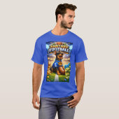 犬とファンタジーフットボール Tシャツ (正面フル)
