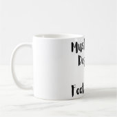 犬とフットボールのコーヒーカップ コーヒーマグカップ (左)