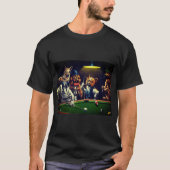 犬とプールタイム Tシャツコレクション Tシャツ (正面)