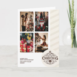 犬とペイジ家族クリスマスカード シーズンカード