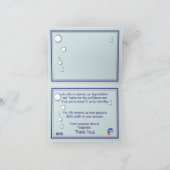 犬とペットグルーマー紹介 - 犬のバブルバス サンキューカード (内部)