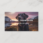 犬とペット犬の歩く 名刺 (正面)