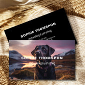 犬とペット犬の歩く 名刺