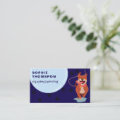 犬とペット犬の歩く 名刺 (スタンド正面)