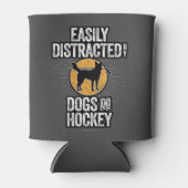 犬とホッケーに気を取られる 缶クーラー (正面)