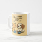 犬とポニーのショーのマグカップ コーヒーマグカップ (正面左)