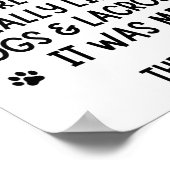 犬とラクロスが大好きな女の子。 ポスター (角)