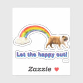 犬とレインボーグラフィティ シール (シート)