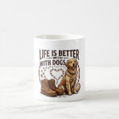 犬と一緒が最高 コーヒーマグカップ (中央)
