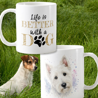 犬と一緒が最高 スコティッシュテリア ギフト コーヒーマグカップ