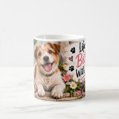 犬と一緒が最高 マグカップ (中央)