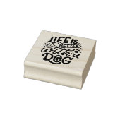 犬と一緒なら人生はもっと楽しい ラバースタンプ (スタンプ)