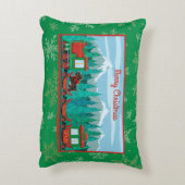 犬と一緒にクリスマストレイン アクセントクッション (裏面(縦))