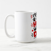 犬と一緒に家にいたい コーヒーマグカップ (左)