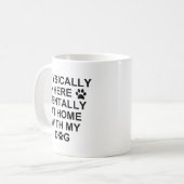 犬と一緒に心の中で家に帰る コーヒーマグカップ (正面左)