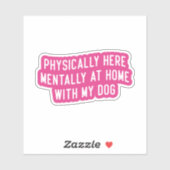 犬と一緒に心の中で家に帰る シール (シート)