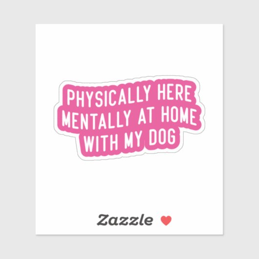 犬と一緒に心の中で家に帰る シール (シート)