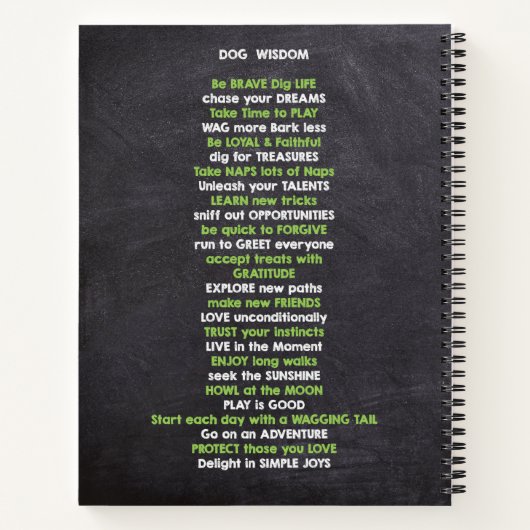 犬と一緒に旅する旅 ノートブック (裏面)