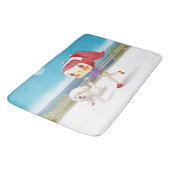 犬と一緒に海を走る バスマット (アングル)