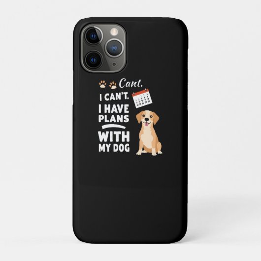 犬と予定があるから無理 - 面白い犬の愛 Case-Mate iPhoneケース (裏)