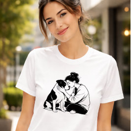 犬と人間の絆 Tシャツ