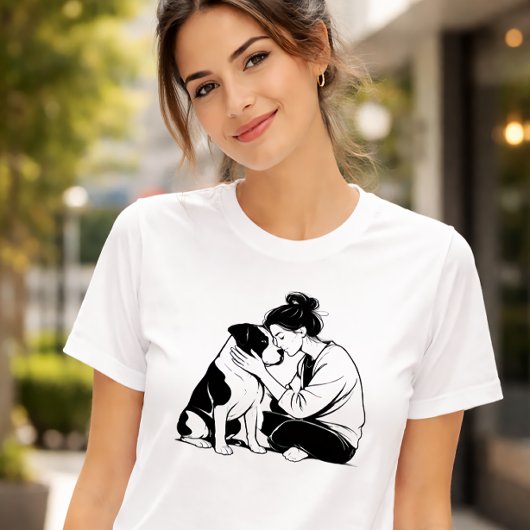 犬と人間の絆 Tシャツ