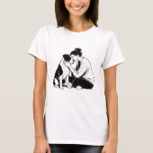 犬と人間の絆 Tシャツ (正面)