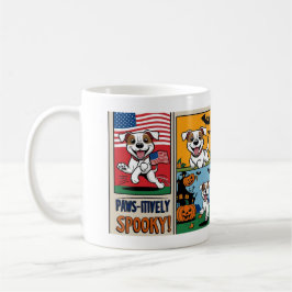 犬と可愛くて面白いハロウィーンマグ コーヒーマグカップ