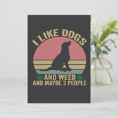 犬と大麻が好きで、たぶん3人のヴィンテージ 招待状 (スタンド正面)