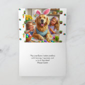 犬と子供たちのイースターエッグぬりえ シーズンカード (内部)