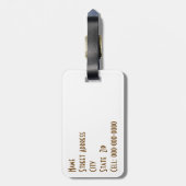 犬と子猫の仲間写真 ラゲッジタグ (裏面縦)