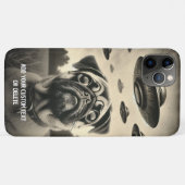 犬と宇宙飛行士がUFOを愛するテーマギフト Case-Mate iPhoneケース (裏面(横))