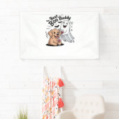 犬と幽霊がワインを飲む。クラシックTシャツ 横断幕 (インサイチュ)