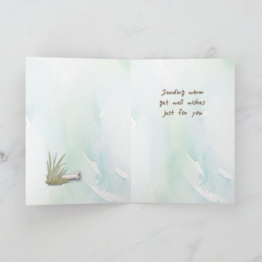 犬と感じ手術した後のチョコレート研究室 カード (内部)