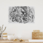 犬と戦うドン・キホーテ ポスター (キッチン)