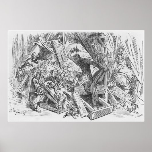 犬と戦うドン・キホーテ ポスター (正面)