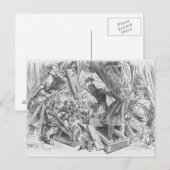 犬と戦うドン・キホーテ ポストカード (正面/裏面)