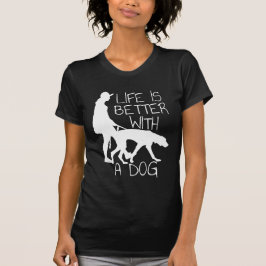 犬と暮らしが良い – 犬好き Tシャツ